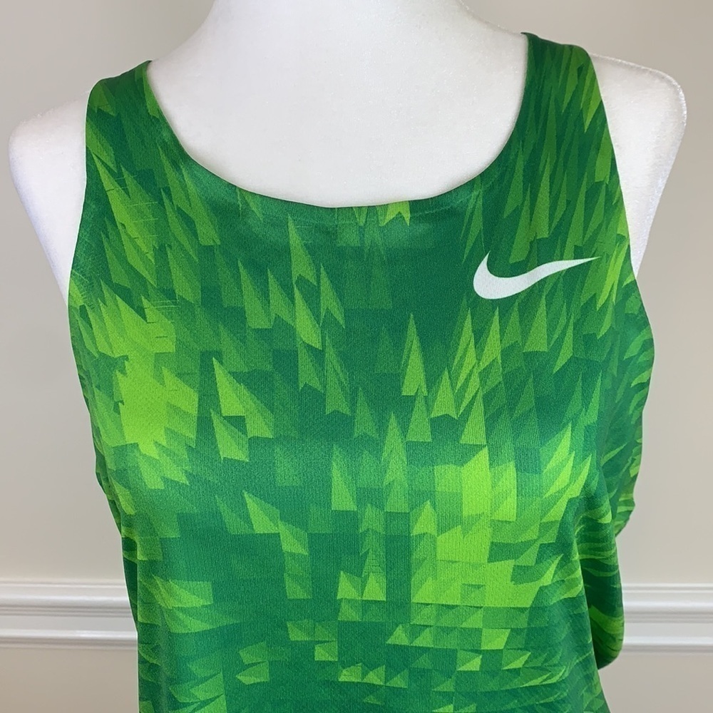 NIKE Racerback Green Tank Top M - Picture 2 of 9